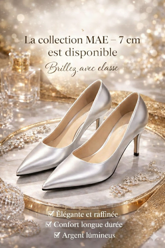 Escarpins Collection Mae-7cm Argent