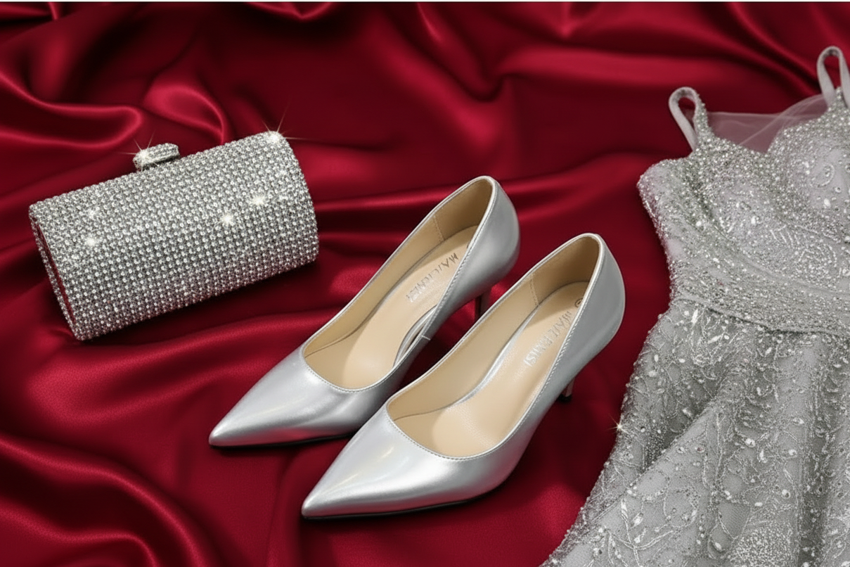 Escarpins Collection Mae-7cm Argent